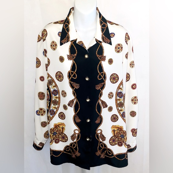 SK & Company Tops - SK & Company Blouse * Versace Look *